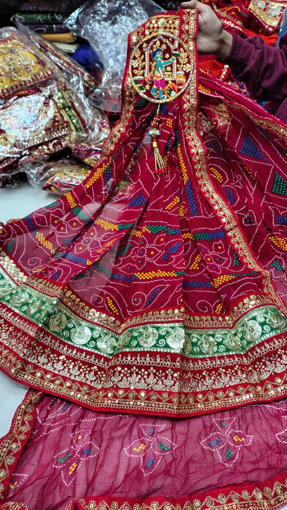 Traditional Rajasthani Chunri Odhna | Ethnic Bandhani Dupatta