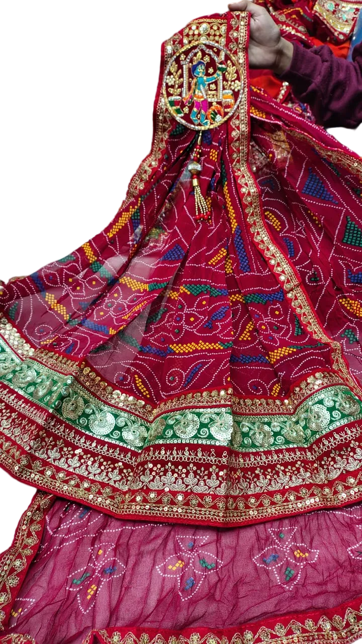 Traditional Rajasthani Chunri Odhna | Ethnic Bandhani Dupatta