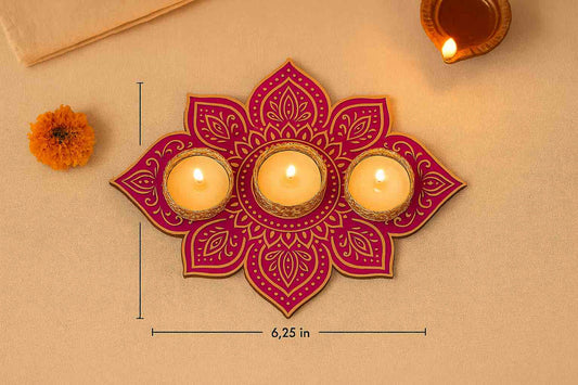 New design MDF Rangoli plates pack of 2 Rangoli plates