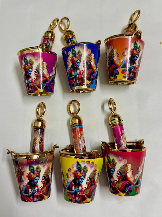Bulk Radha Krishna Holi Bottle & Pichkari Set (Pack of 15) | Festival Return Gift