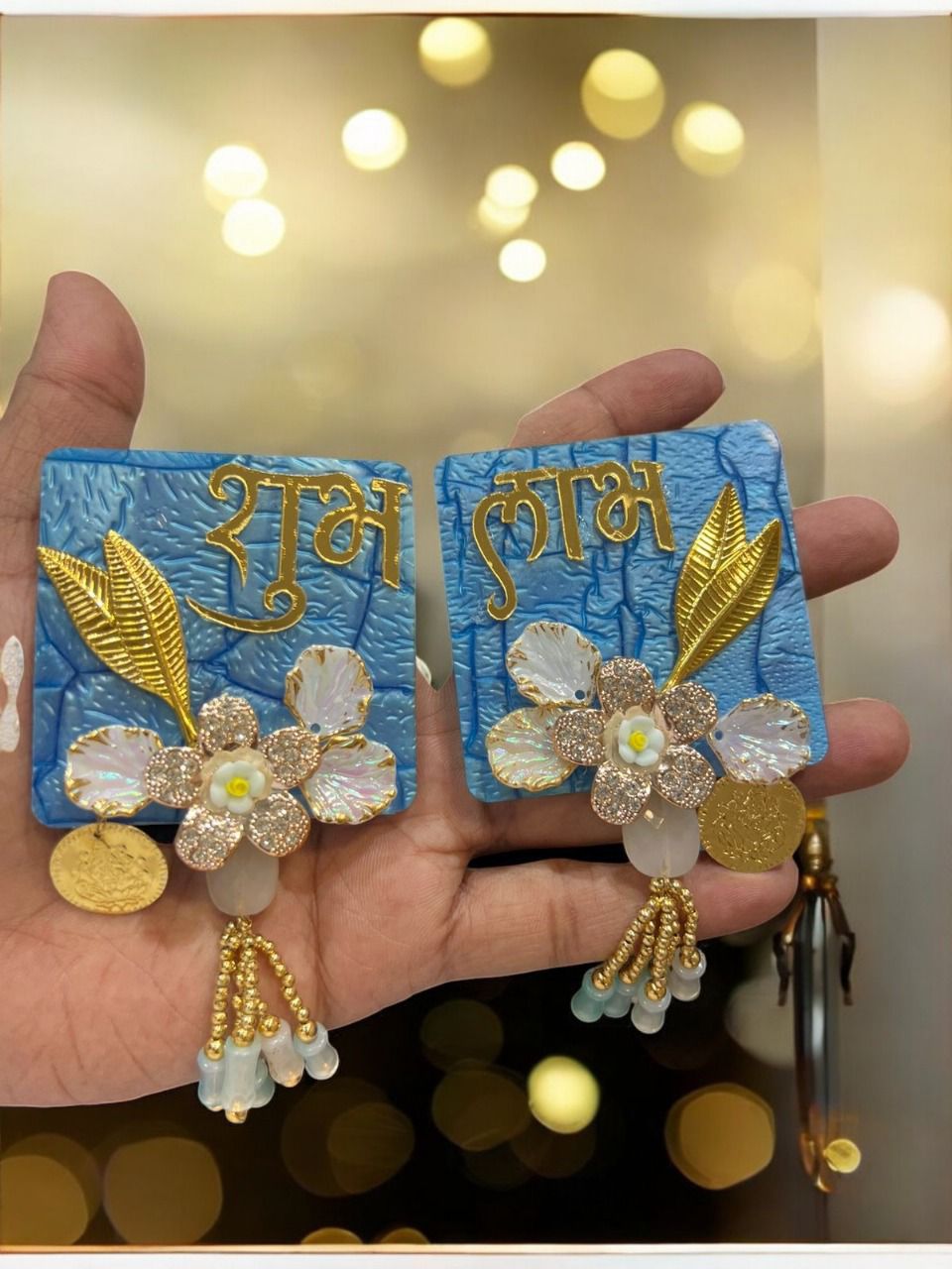 Unique collection for home decor subh labh pack of 2 pair