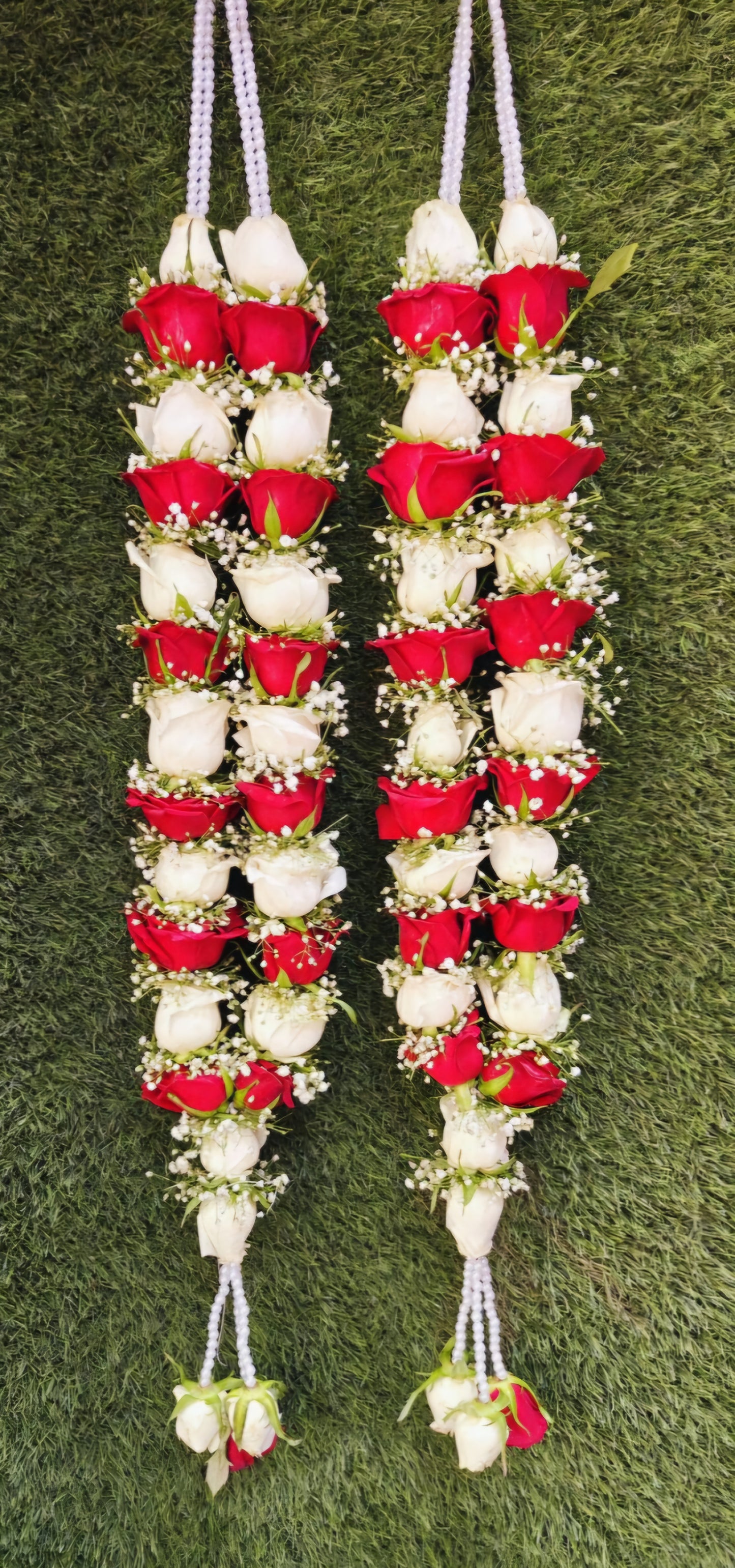 Fresh flower garland pair size 5ft