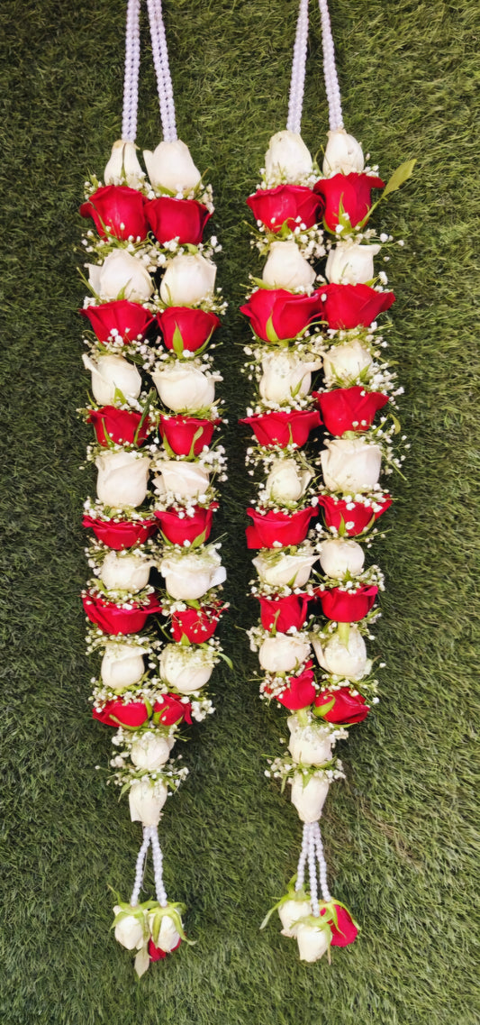 Fresh flower garland pair size 5ft