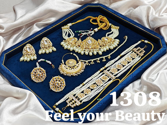 Royal Rajwadi Poshak jewelry combo set