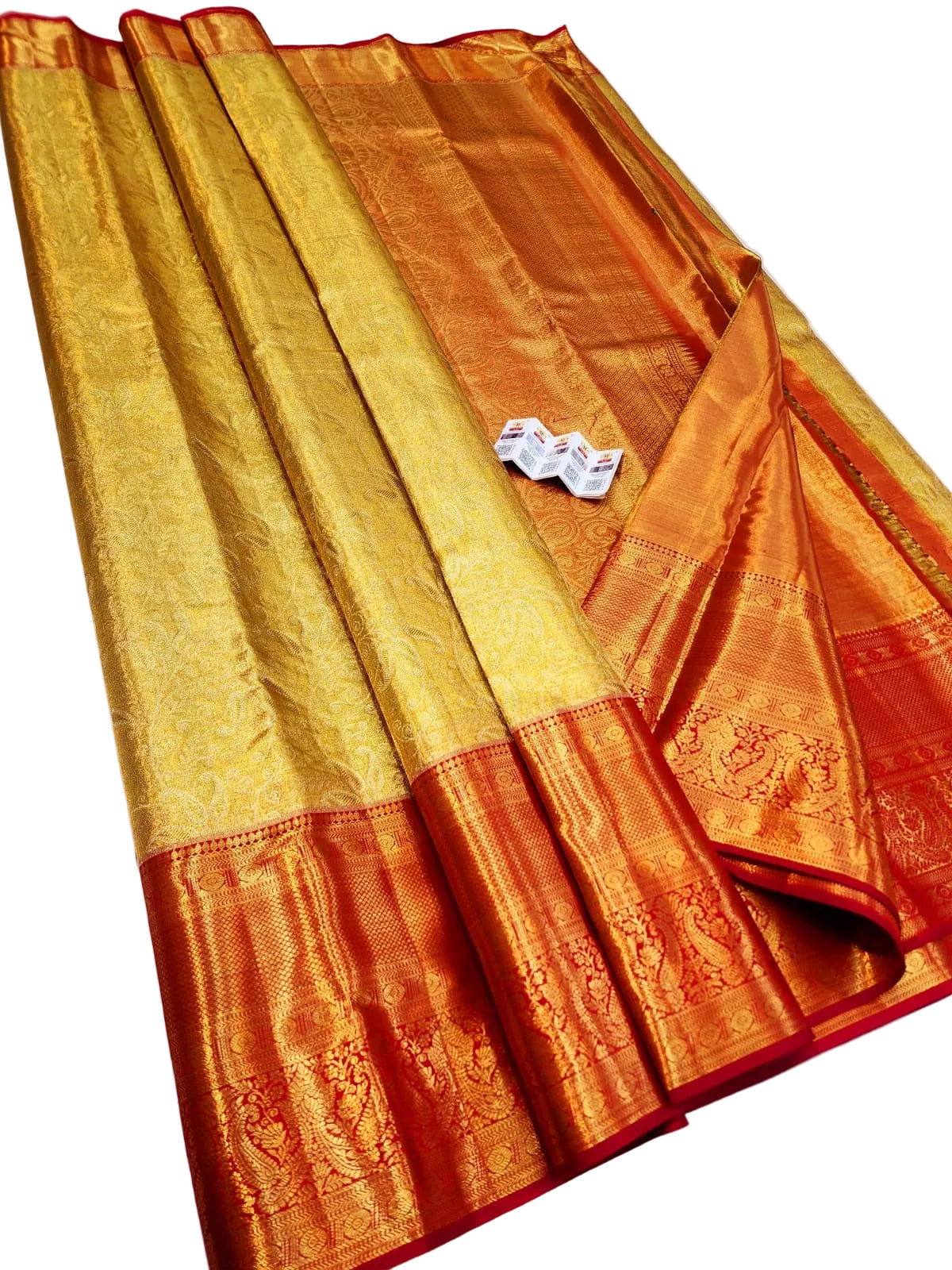 Kanchipuram Pure Silk Handloom Floral Bridal Saree Silk Mark Certified | Pure Pattu Wedding Saree