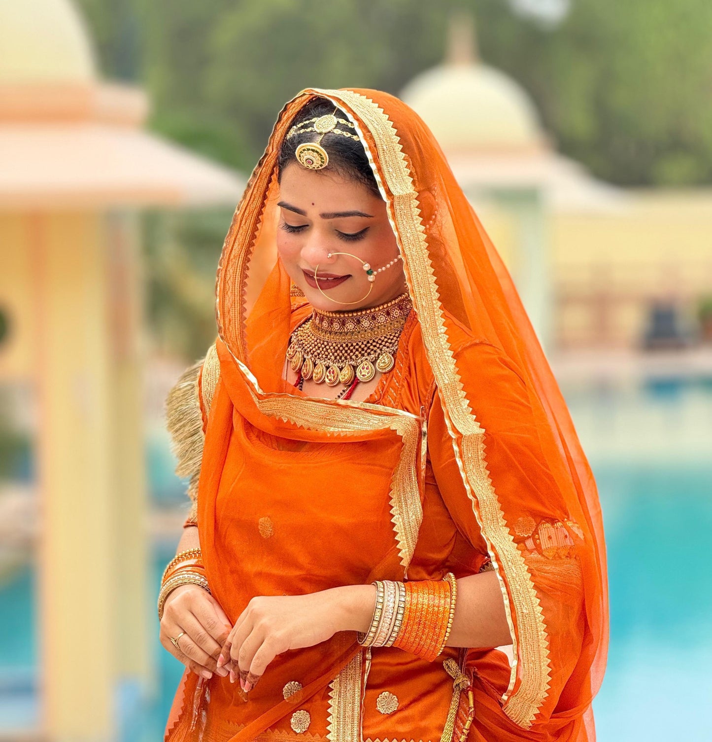 Elegant Partywear Rajasthani poshak