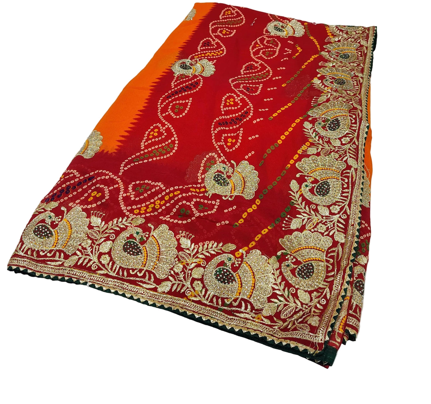 Georgette Rajasthani Traditional Marwari Piliya Chunari saree with Blouse