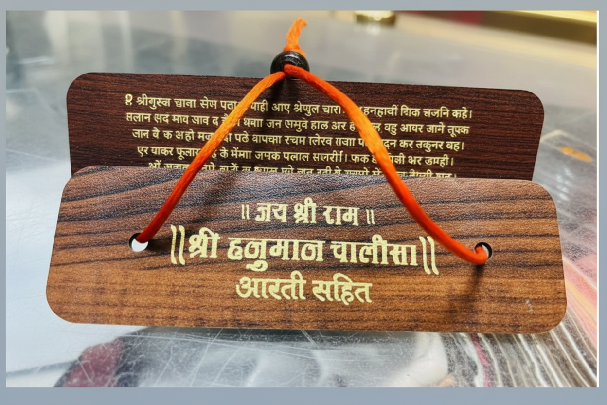 Wooden Hanuman chalisa & Rani Sati Dadi chalisa  pack of 10