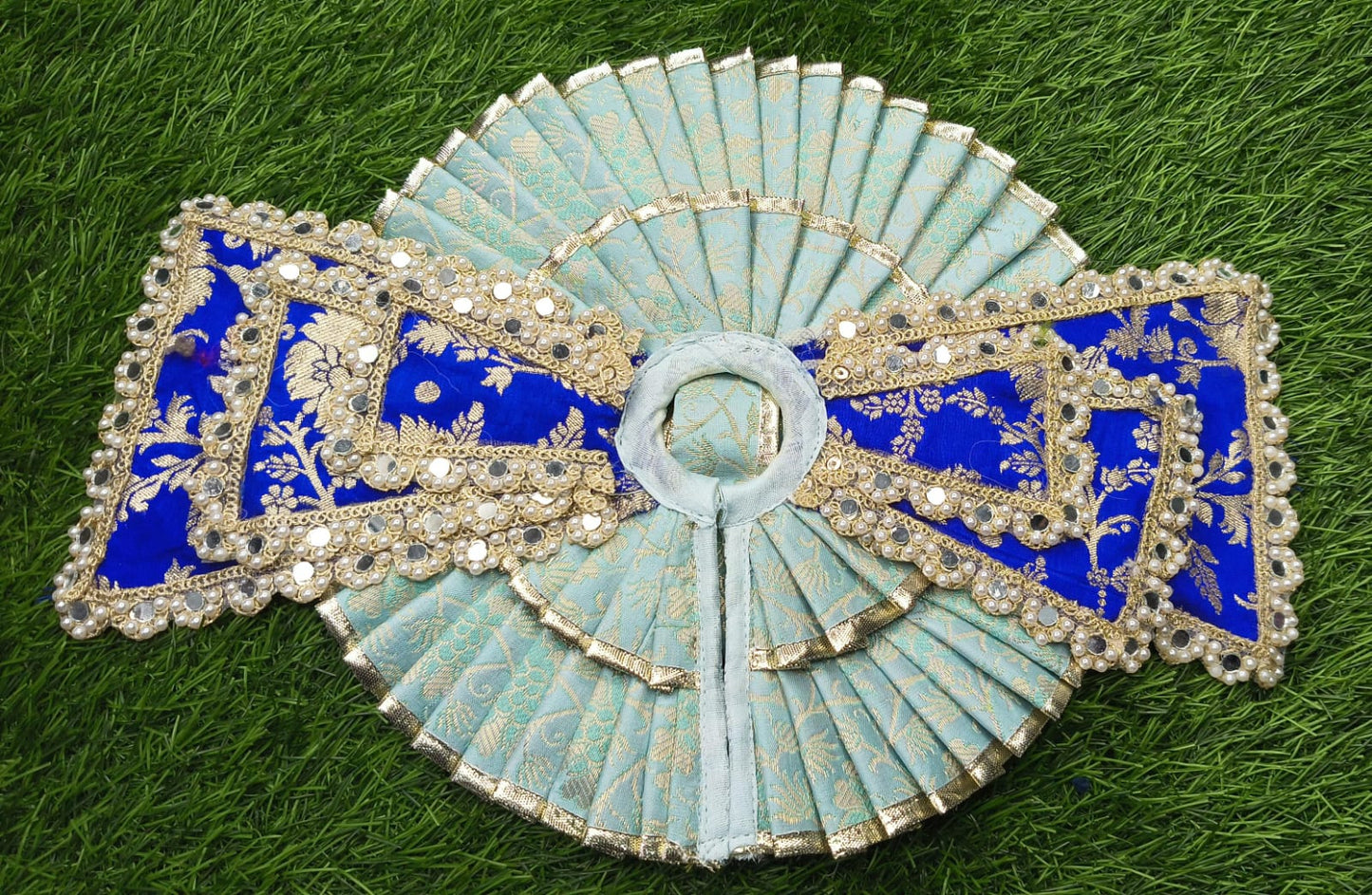 Designer Double Frill Double Dupatta elegant Laddu Gopalji poshak  pack of 2