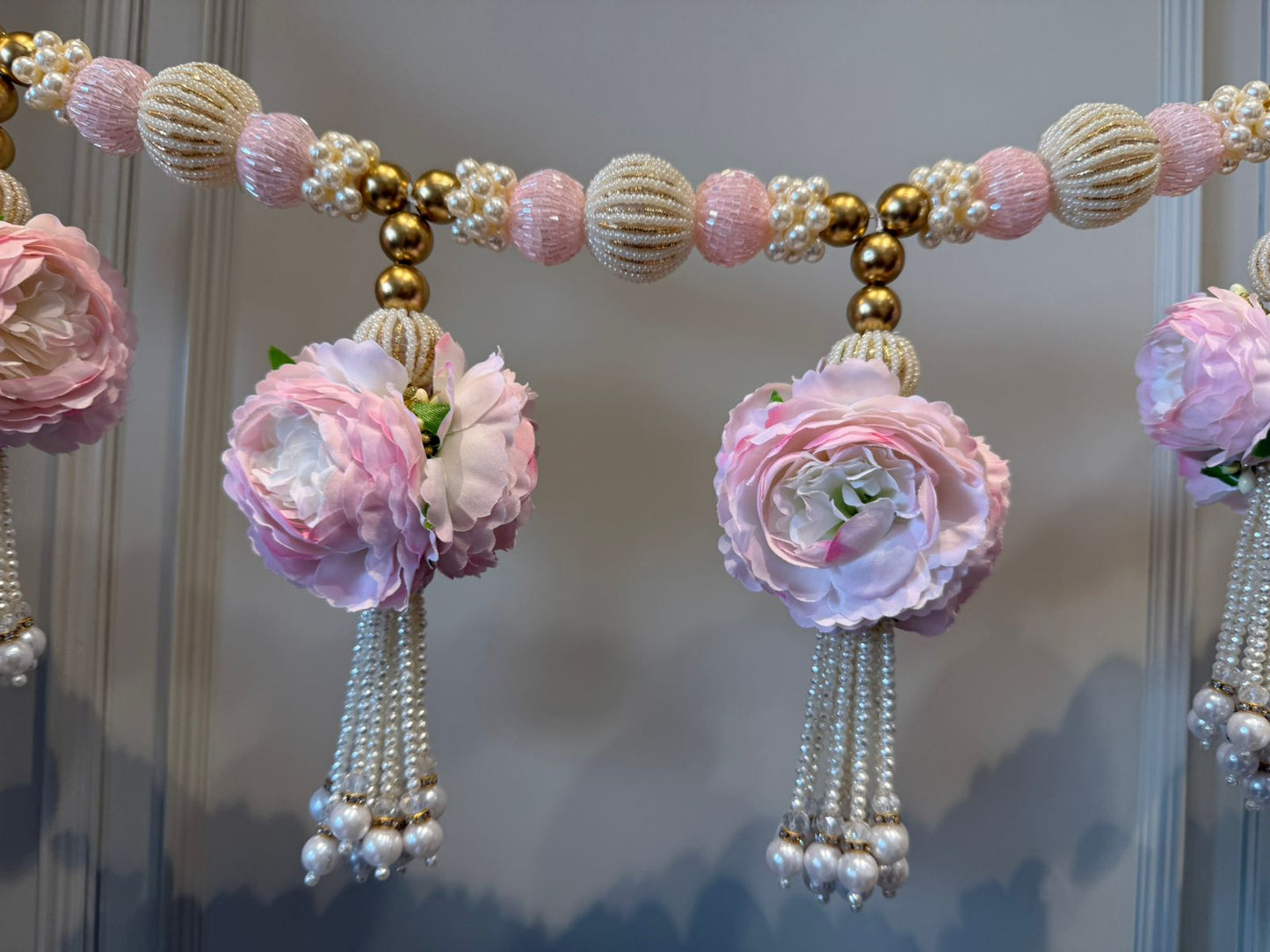 Beautiful handmade roses designer Bandarwal/Toran  40/41inch"