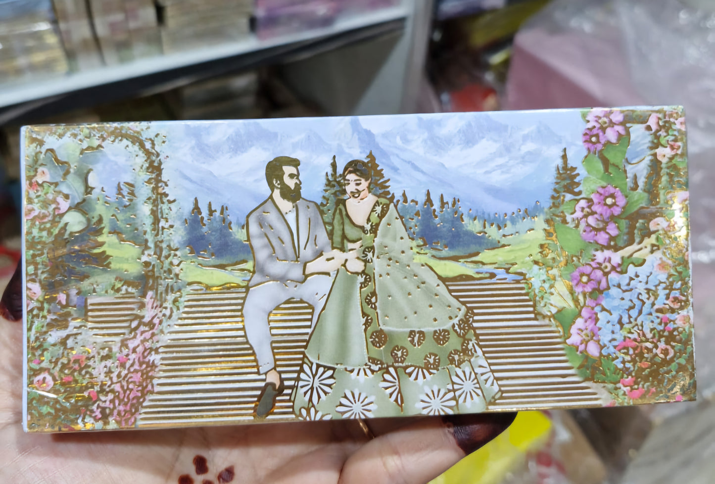 Royal Palace Theme Wedding Shagun Envelope | Premium Designer Cash Cover pack of 50 envelope
