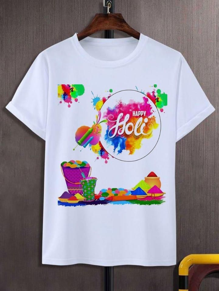 Holi Special Trendy Printed T-Shirt for Men & Women