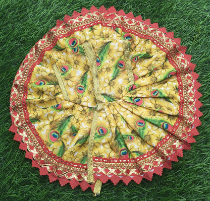 Laddu Gopal Digital Print Poshak Pack of 6 | Elegant Daily Shringar Clothes