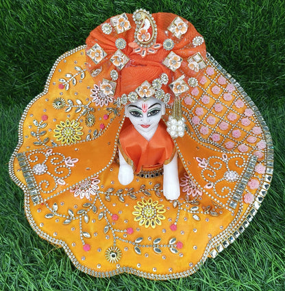 Handmade boutique Ladoo gopalji poshak 6 inch