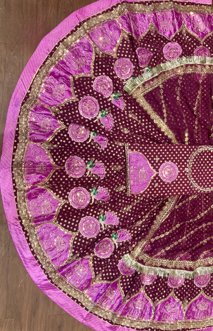 FANCY SOFT Banarsi FABRIC with  Pure Odhani in New Colours Botique SATIN PATCH work beautiful Rajputi poshak