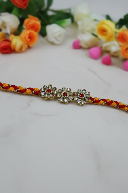 Beautiful diamond stone moli kalawa rakhi  pack of 1