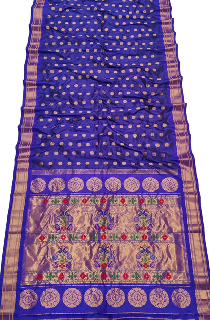 Handloom Maharani Paithani Pure Silk Saree | Traditional Designer Paithani Saree
