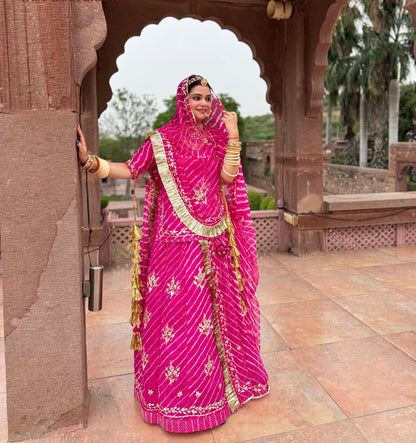 ELEGANT LAHRIYA POSHAK  RANI CLOUR