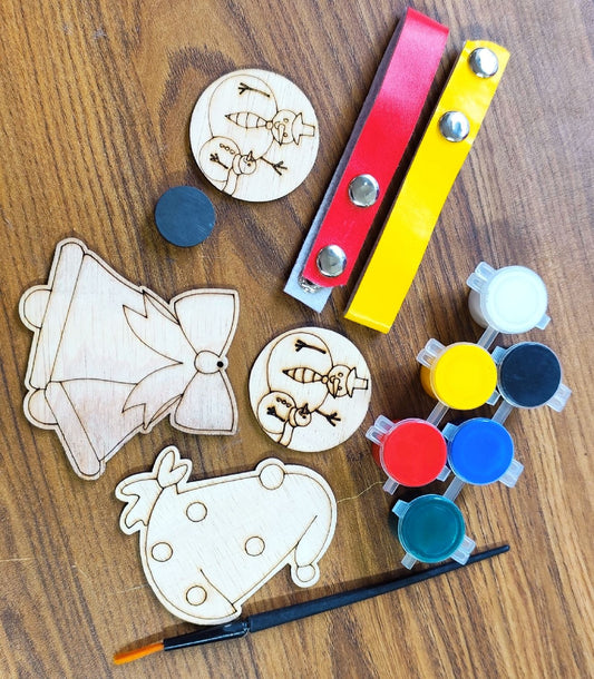 Holiday Christmas DIY Craft Kit for Children – Pack of 5