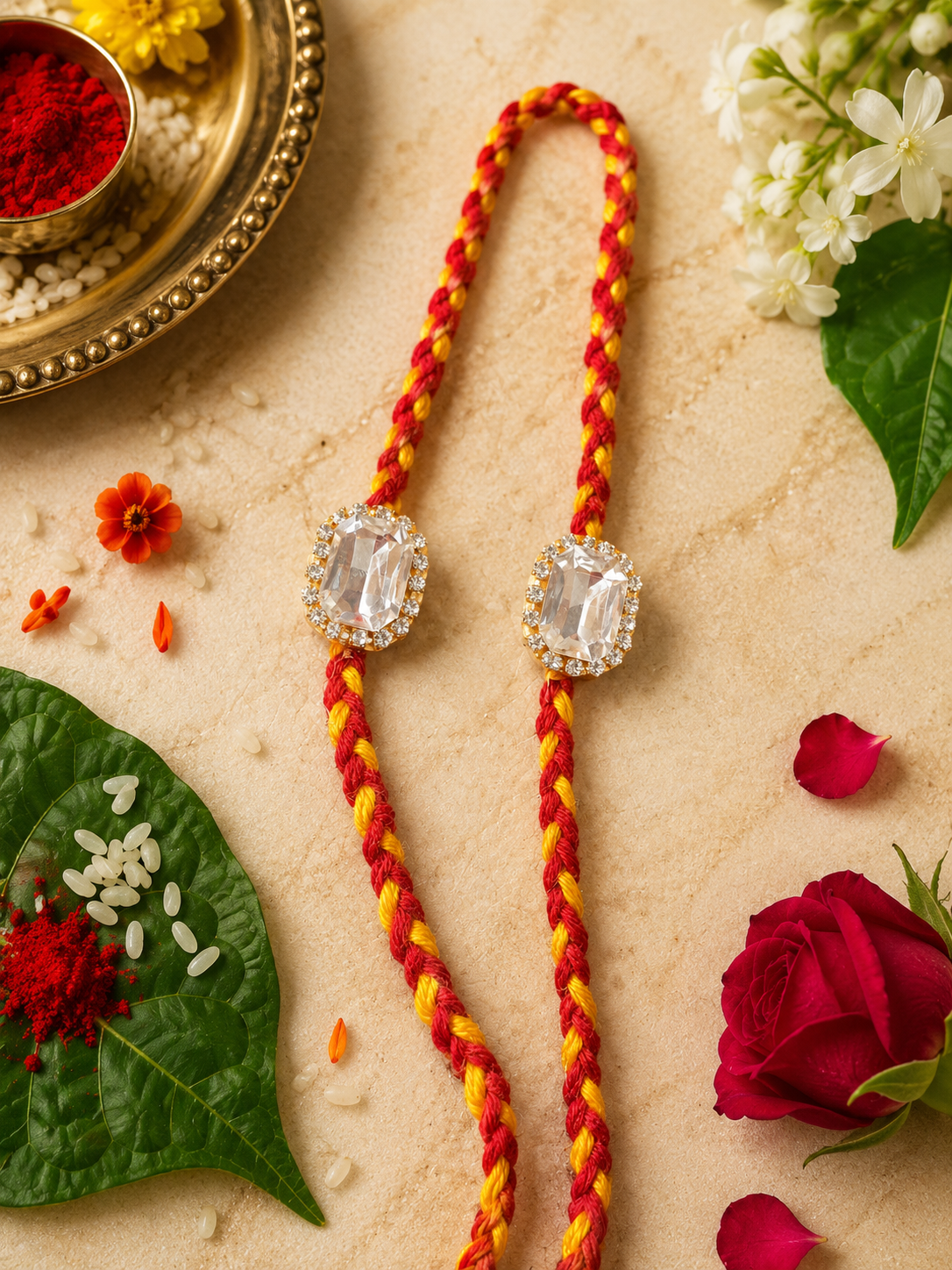 Moli Kalawa Rakhi | Traditional Sacred Thread Rakhi for Brother - Pack of 1