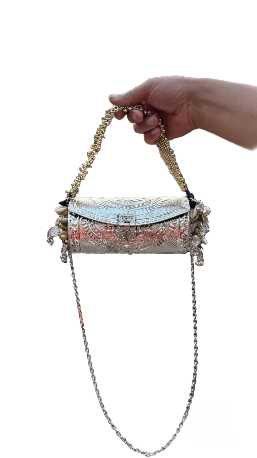 Exclusive Rajwadi Designer Brass Metal Clutch Bag