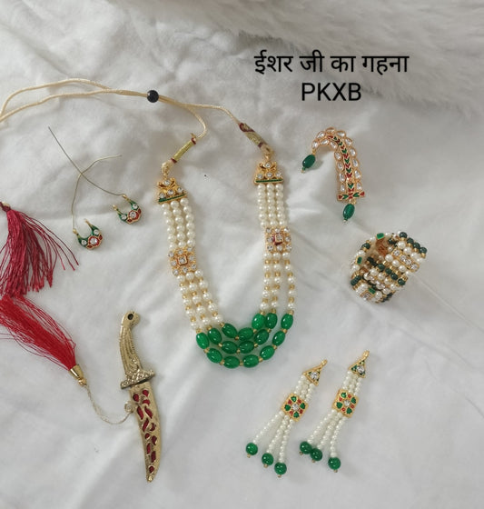 Gangaur Ishar Ji Jewellery | Traditional Murti Shringar Set