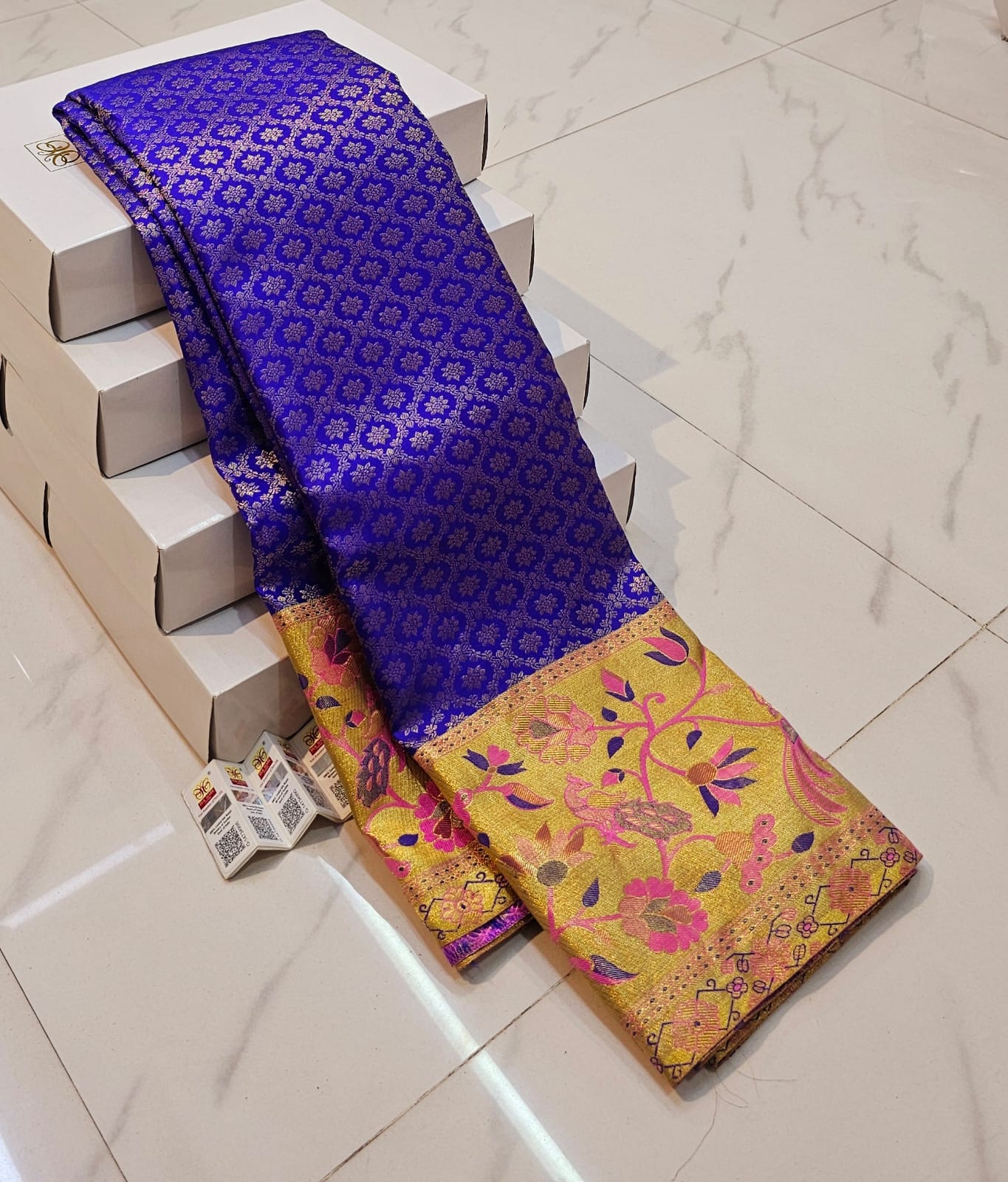 Premium Kanchipuram Pure Silk Bridal Saree – Handloom & Silk Mark Certified