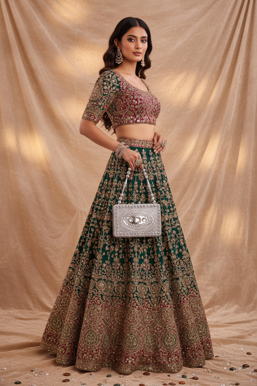 Glamorous Crystal Evening Bag