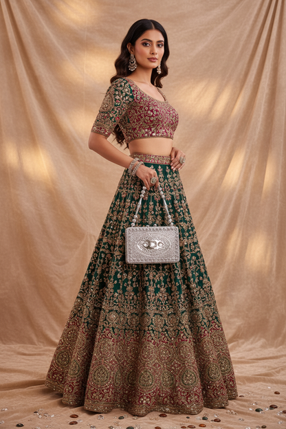 Glamorous Crystal Evening Bag