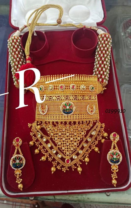 Elegant Jewelry geru aad with moti dori Royal set