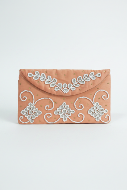 Designer Pearl Work Money Purse & Envelope Pack of 6 Multicolor | Wedding Gifting