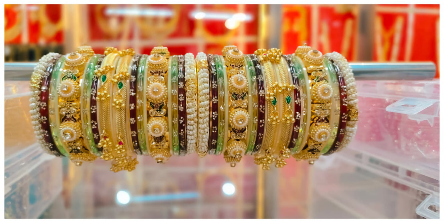 Luxury Rajputi Rajwadi Chuda – Traditional Marwadi Wedding Collection