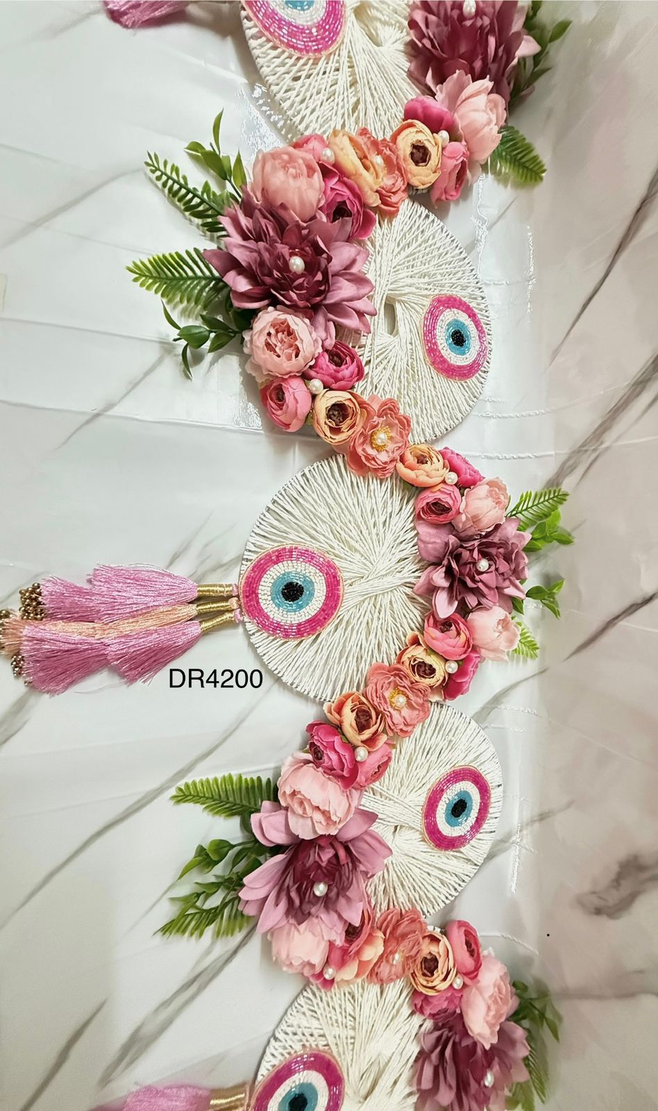 Handmade evil eye vibes designer heavy Bandarwal/Toran 40"inch