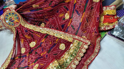 Kolkatta special Zardosi Marwadi Rajasthani chunri pilla odna