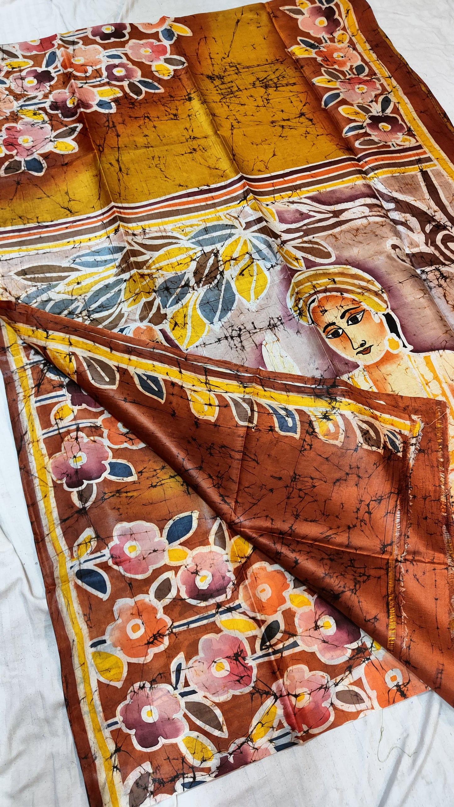 Bishnupuri Batik Pure Silk Saree | Handcrafted Premium Silk Saree