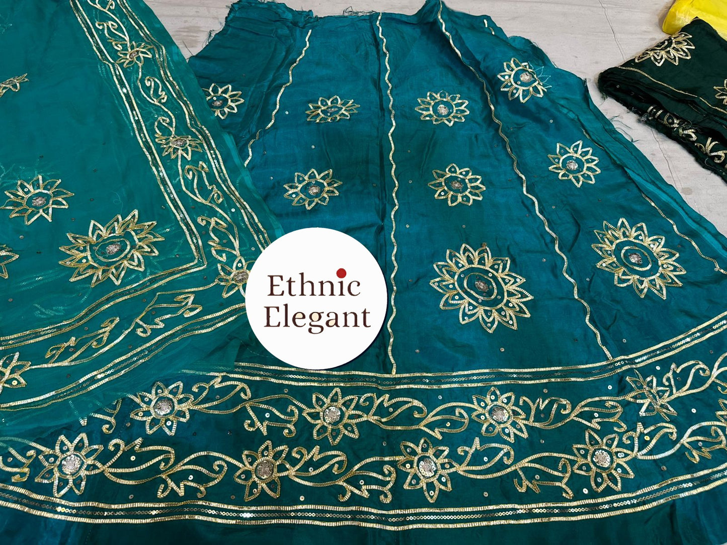 Beautiful boutique upada fabric elegant handwork thakurji pure odhna poshak