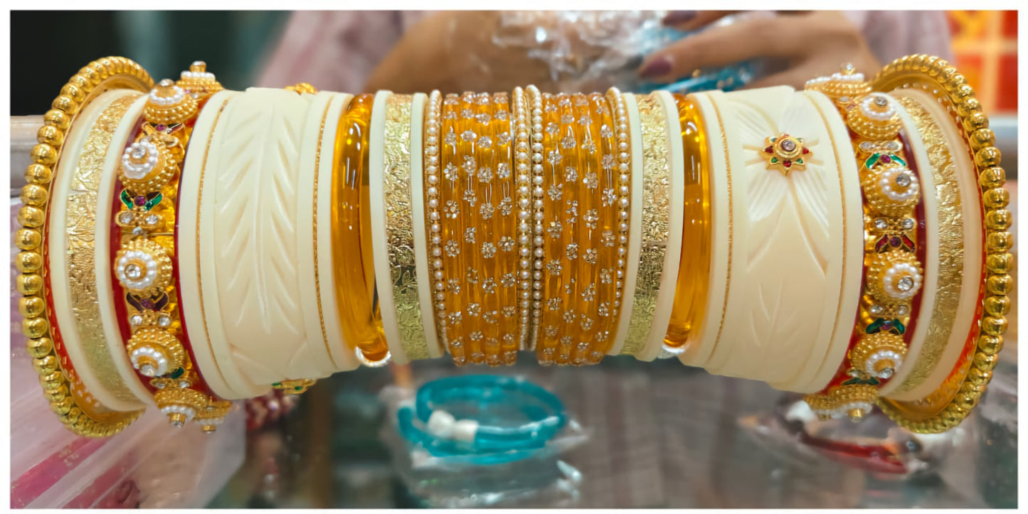 Traditional Rajshree Chuda Bangles Set | Bridal & Rajasthani Wedding Bangles