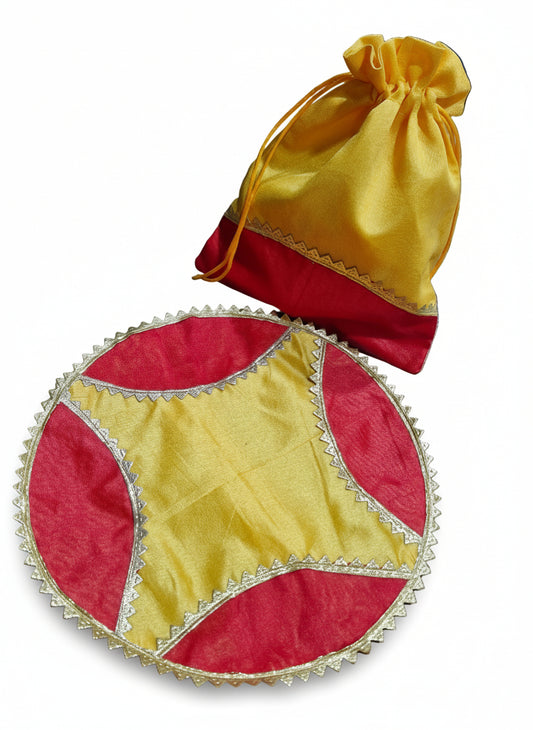 Papad Mangodi Gift Set – Includes Potli & Papad Bag with Chain | Pack of 10