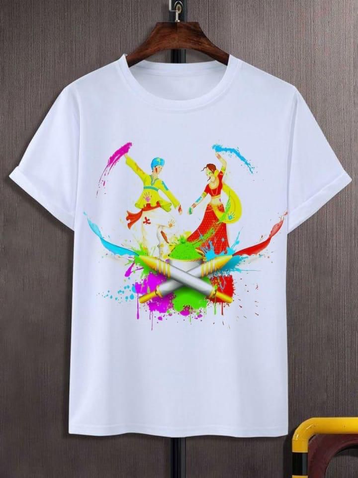 Holi Special Trendy Printed T-Shirt for Men & Women