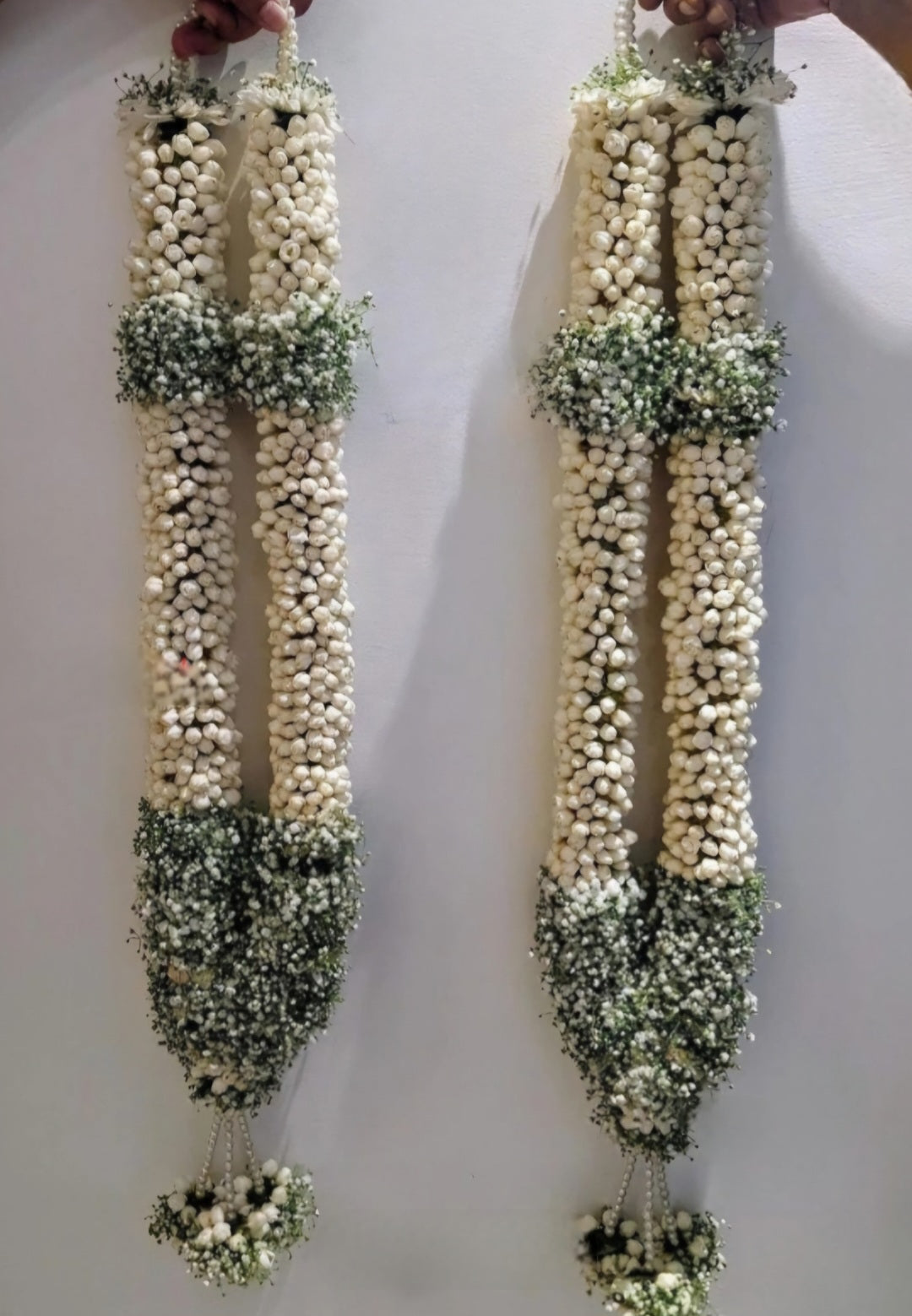Fresh Flower Elegant Jaimala Pair – Premium Wedding Garland for Bride & Groom