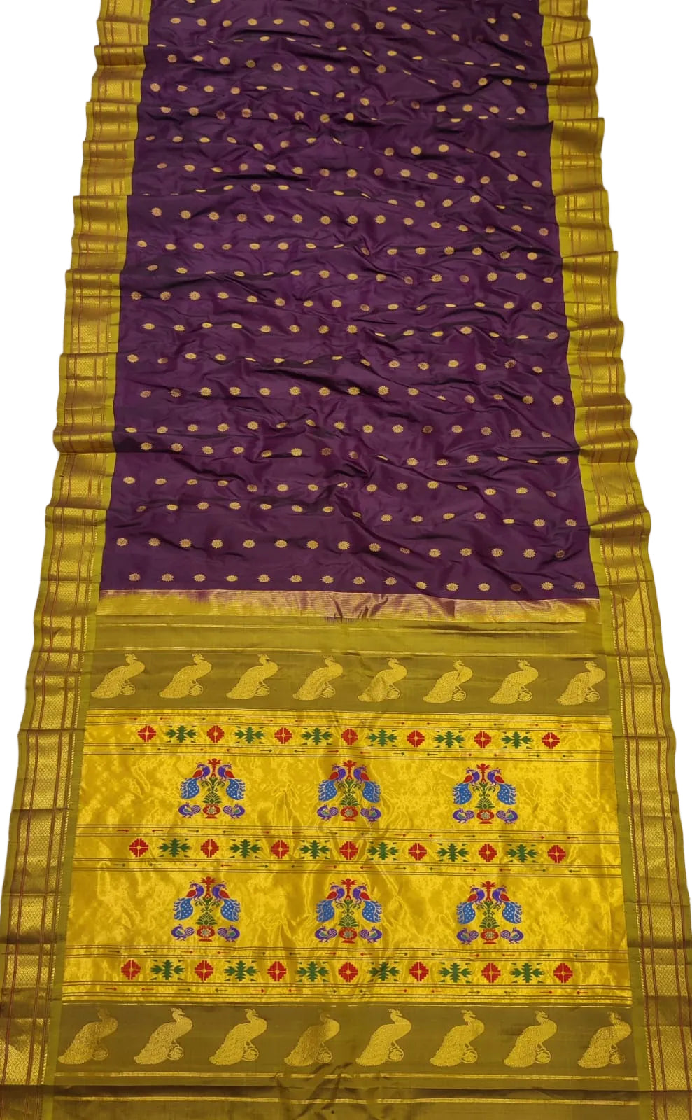 Handloom Maharani Paithani Pure Silk Saree | Traditional Designer Paithani Saree