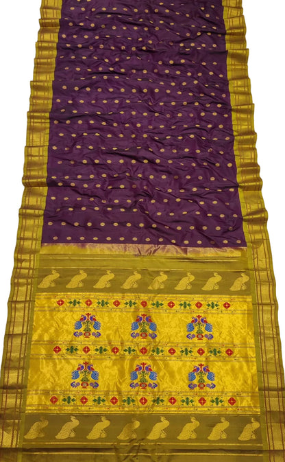 Handloom Maharani Paithani Pure Silk Saree | Traditional Designer Paithani Saree