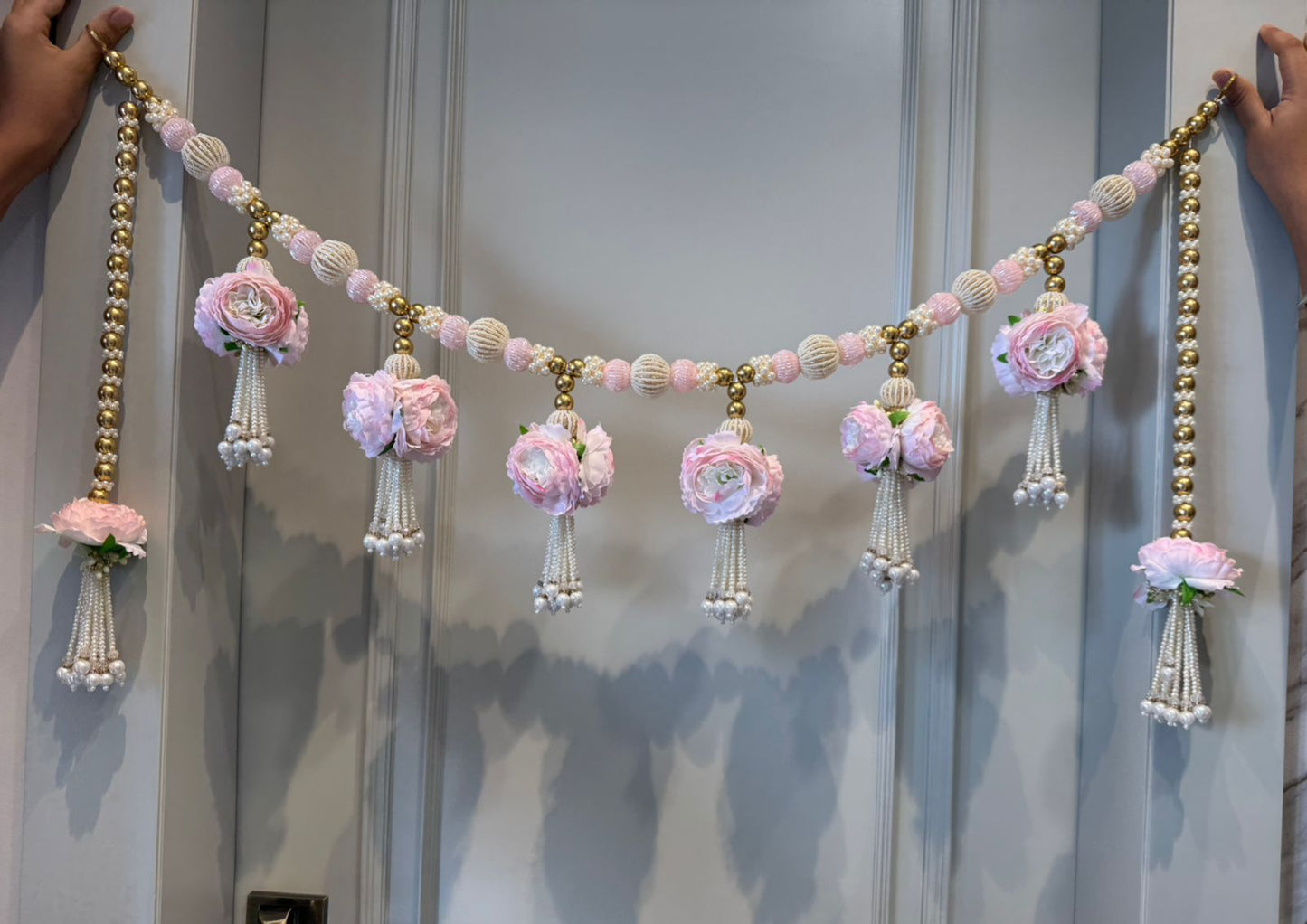 Beautiful handmade roses designer Bandarwal/Toran  40/41inch"