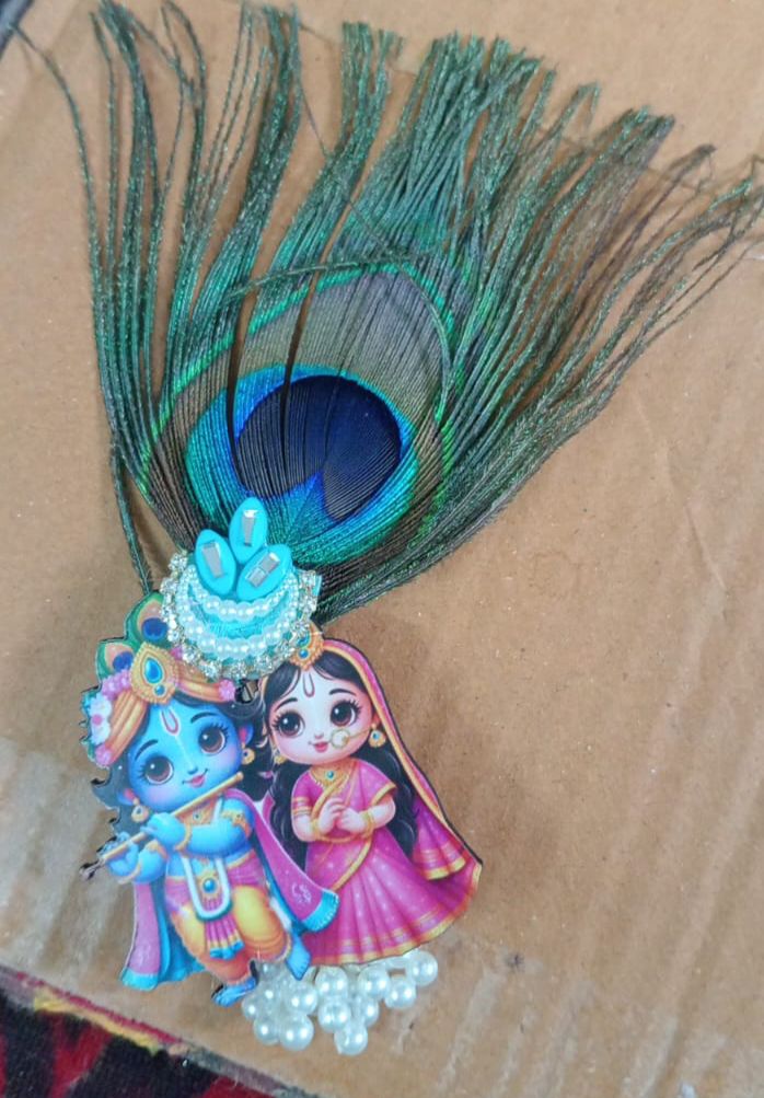 Radha Krishna Divine Brooch Set (Pack of 20)