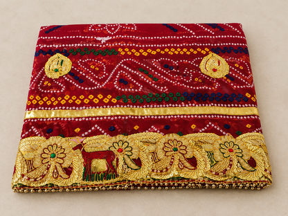 Kolkatta special Heavy Zardozi Work Rajasthani Marwadi chunri Odhna