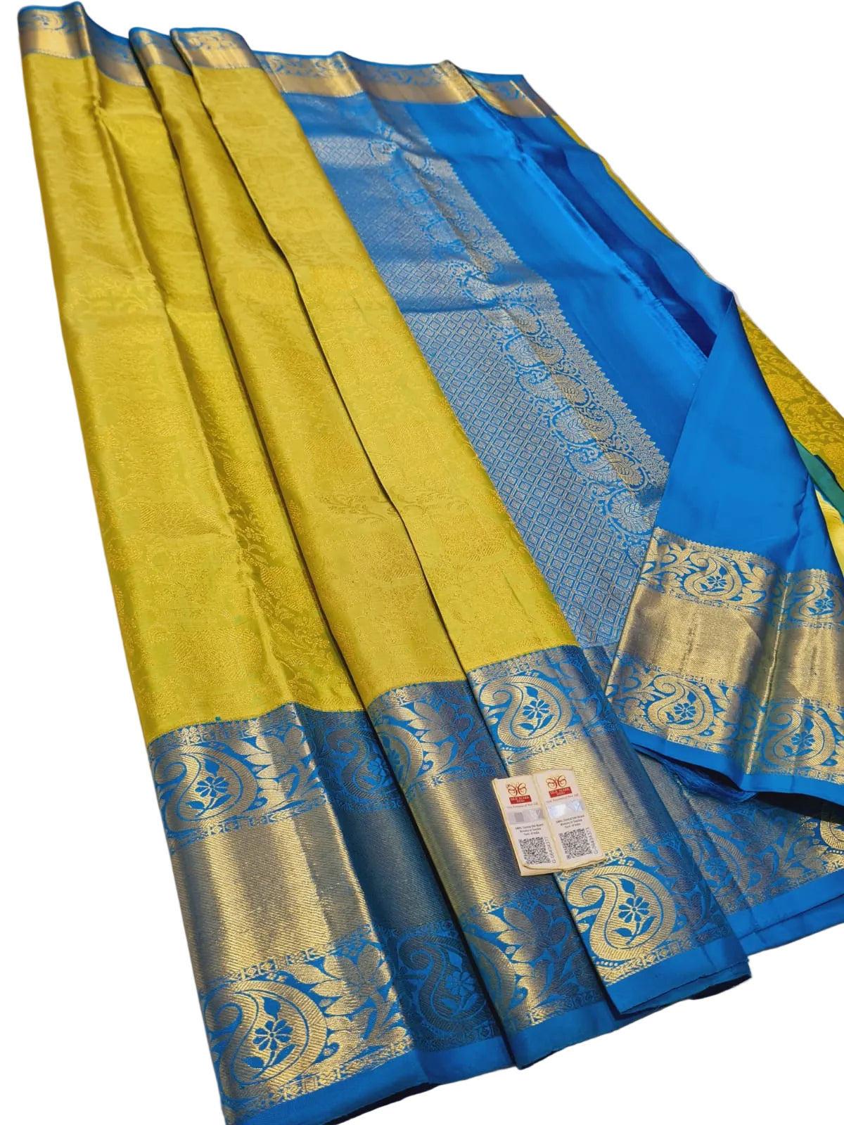 Handloom Kanchipuram Silk Bridal Saree – Silk Mark Certified, Grand Zari Pallu