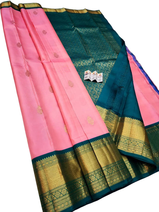 Authentic Pure Kanchipuram Silk Saree | Traditional Silk Mark Certified