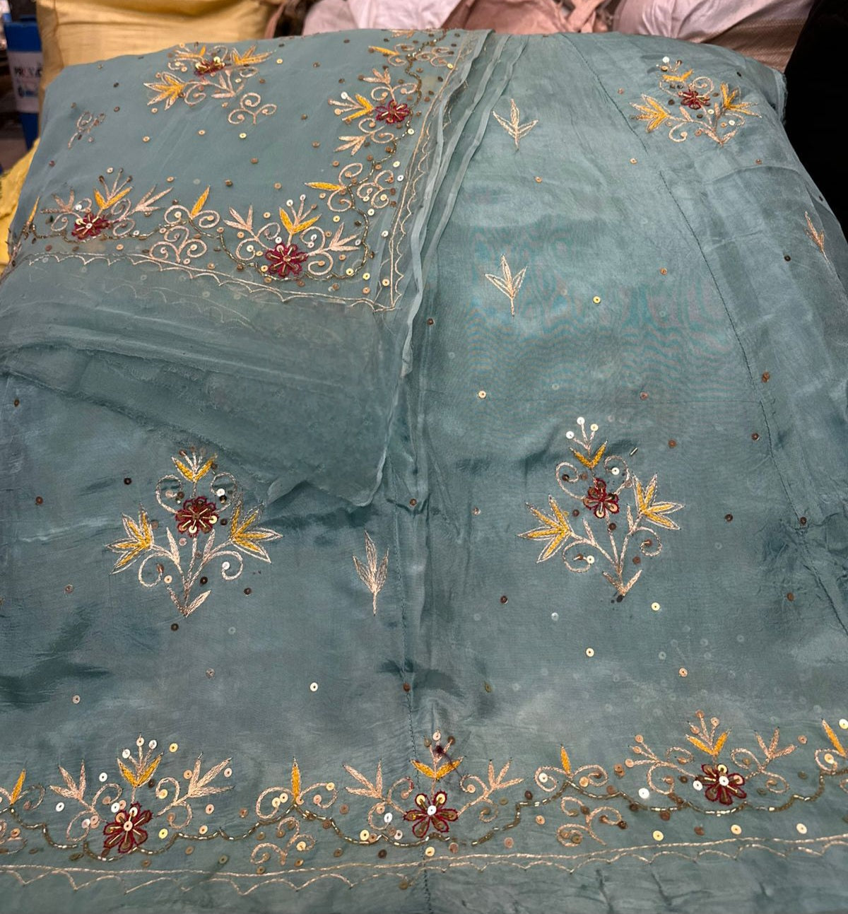 Premium Upada Fabric Resham & Katdana Handwork Thakurji Pure Odhna Poshak