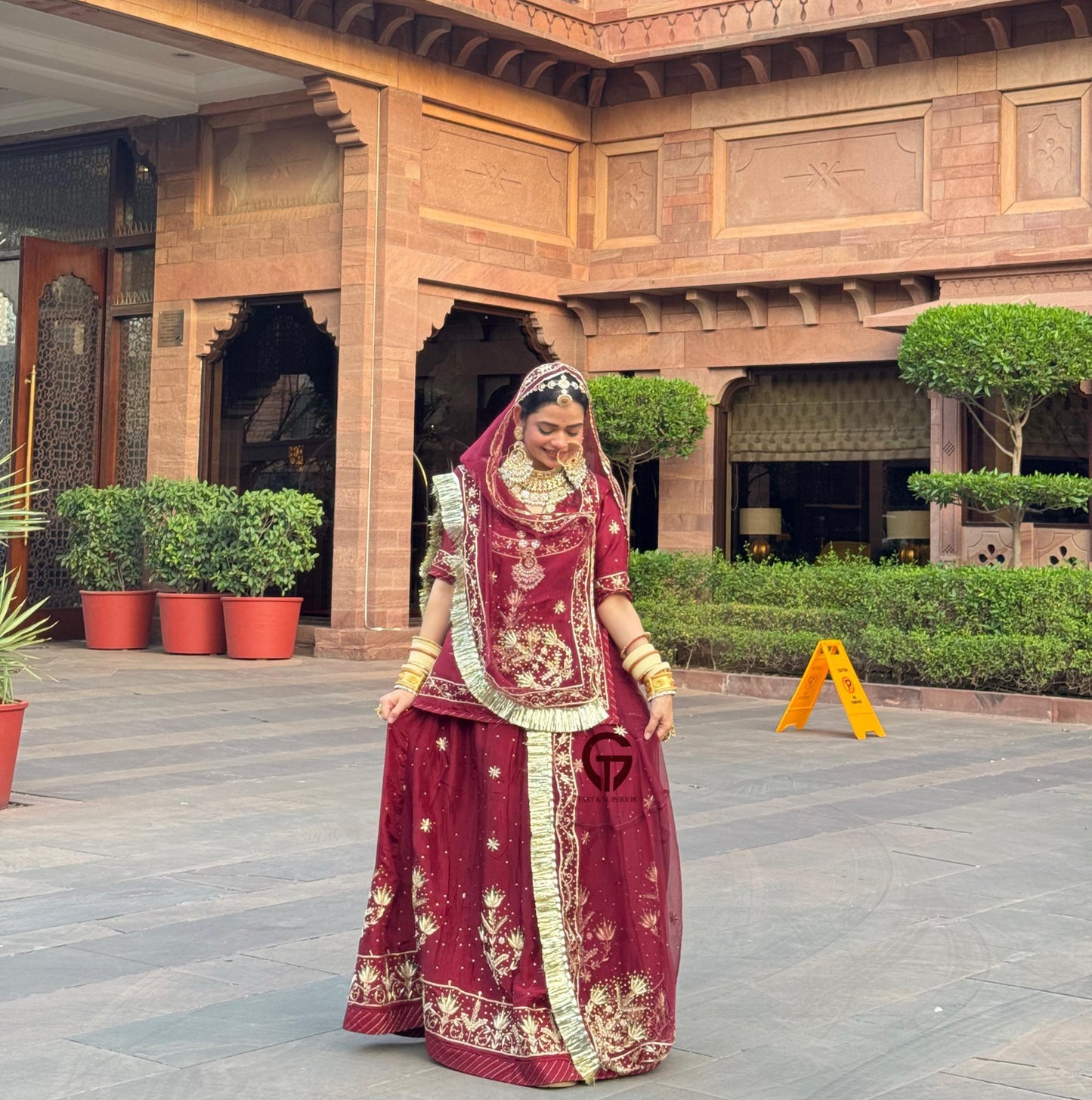 Elegant Partywear Rajasthani poshak