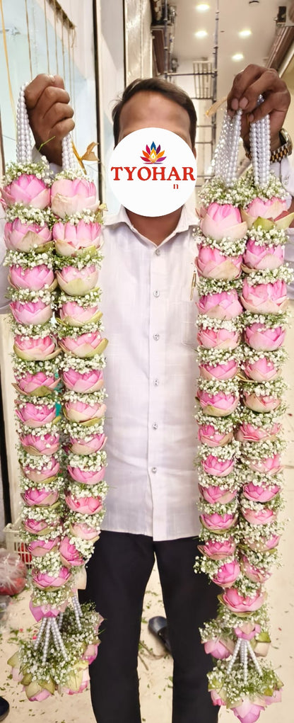 Fresh Flower Bridal Wedding Garland Pair